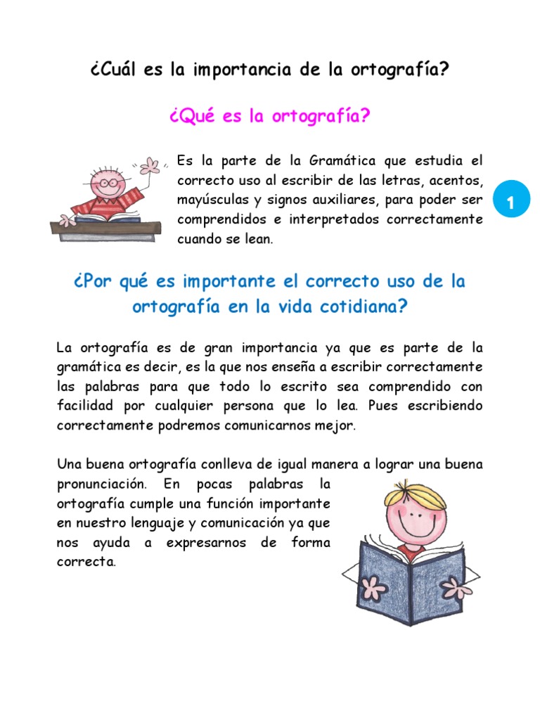 La importancia de la ortografía en la comunicación | PDF | Coma ...