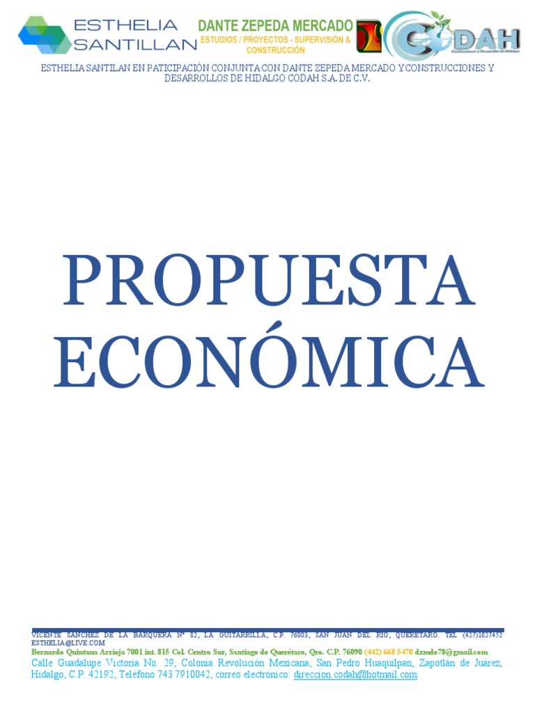 Propuesta Técnica y Económica CODAH | PDF | Militares de mexico | México