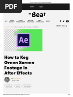 How To Key Green Screen Footage in After Effects