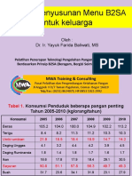 Strategi Penyusunan Menu B2SA Untuk Keluarga 2014