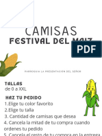 Catálogo Camisas Festival Del Maiz SN