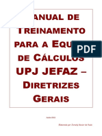 Manual de Treinamento da Equipe de Cálculos UPJ JEFAZ-CUCTJGO