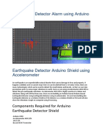Arduino Earthquake Detector Shield using Accelerometer
