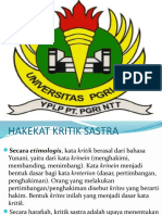 Kritik Sastra