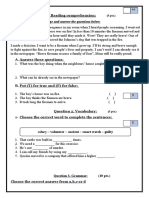 Placment Test Grade 7