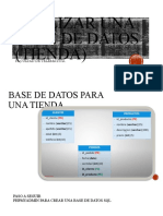 Realizar Una Base de Datos (Tienda) : Facultad de Telemática