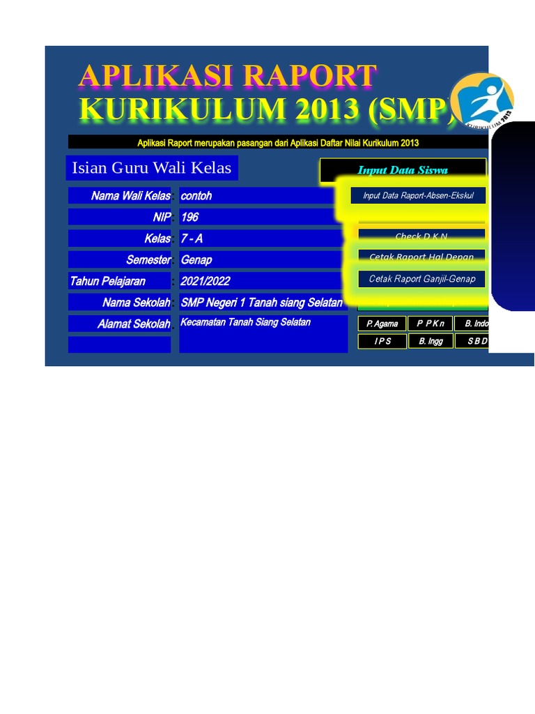 Aplikasi Raport K13 SMP Semester Genap | PDF
