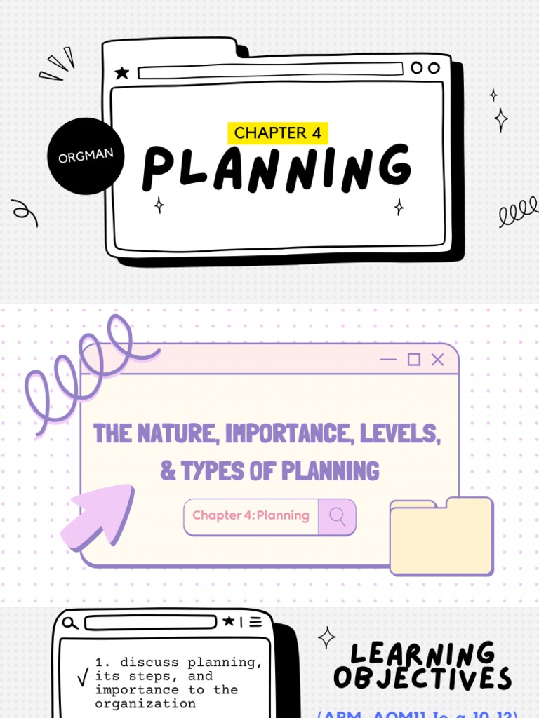 Organization and Management Chapter 4. Planning PDF