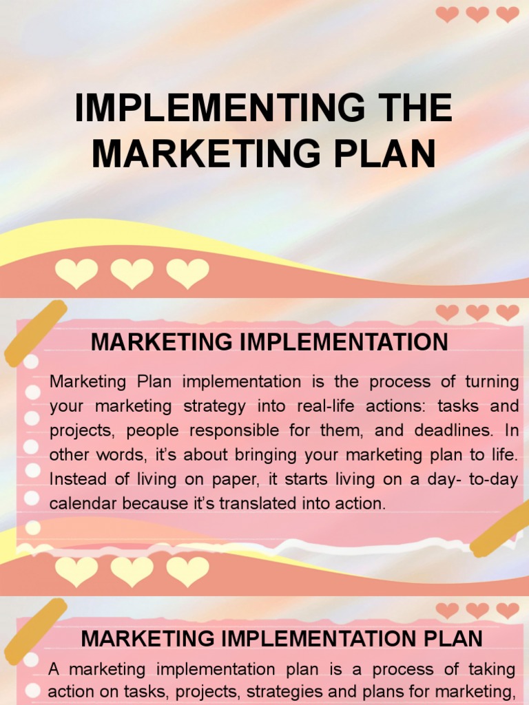 Marketing Plan Implementation Guide | PDF | Marketing | Marketing Strategy