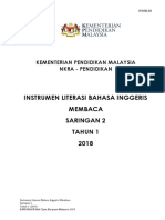 INSTRUMEN MEMBACA LBI Saringan 2 Tahun 1 2018