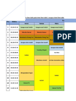 Template Time Table