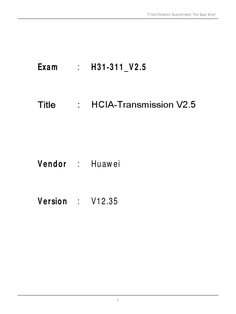 H12-811_V1.0専門試験