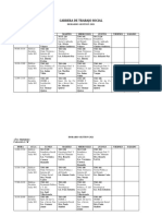 Carrera de Trabajo Social Horarios Oficial 2021