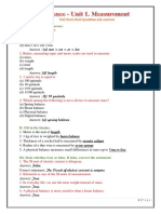 Science - Unit - 1 - Q & Solution