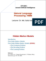 HMM for NLP: Hidden Markov Models