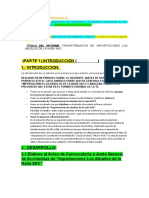 Cuerpo Del Informe Empresarial