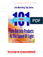 101 Consejos para Producir Infoproductos A La Velocidad de La Luz