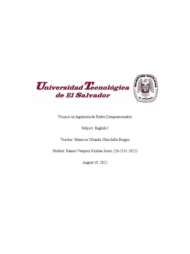 Homework English 1 Pdf