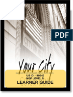 Learner Guide: US ID: 119342 NQF Level 5