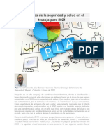 Tendencias de La Seguridad y Salud en El Trabajo para 2021