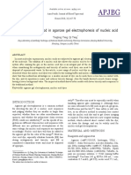 Apjbg: The Improved Method in Agarose Gel Electrophoresis of Nucleic Acid