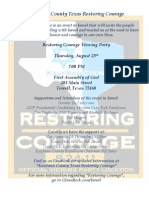 Restoring Courage Viewing Party 9-25-2011