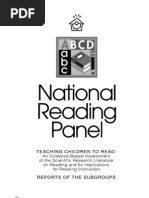 Download ReportOfTheNationalReadingPanel by benmart SN5988483 doc pdf