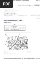 C15 Injector and Valve Adjustment Guide | PDF | Fuel Injection | Engines