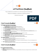 Certified Cloud Practitoner CheatSheet