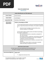 Lesson Plan Chemistry of Hair Straightening