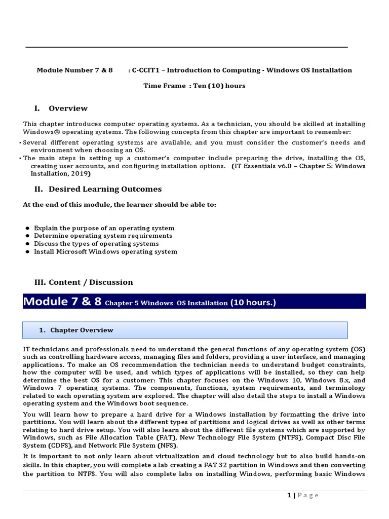 Module 7-8 Introduction To Computing | PDF