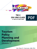 Tm4-Module1-Relevevant Laws To Tourism Planning