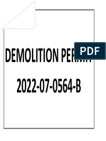 Demolition