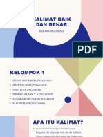 KELOMPOK 1 - Bahasa Indonesia (Kalimat Baik Dan Benar)