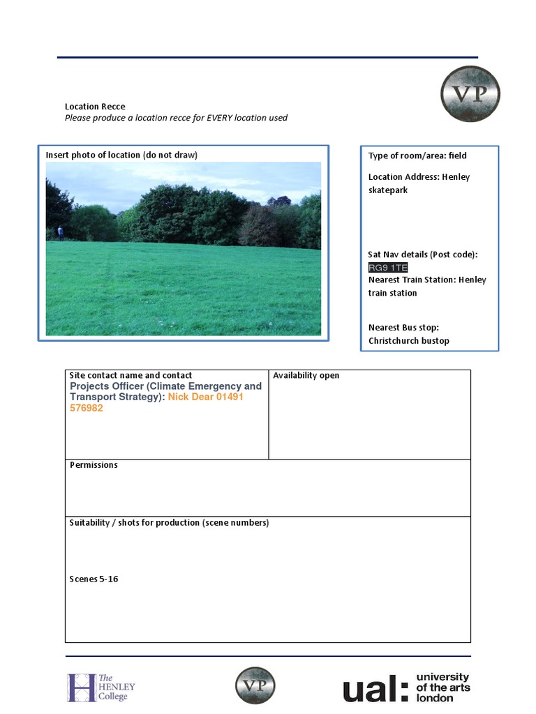 Location Recce 2 | PDF