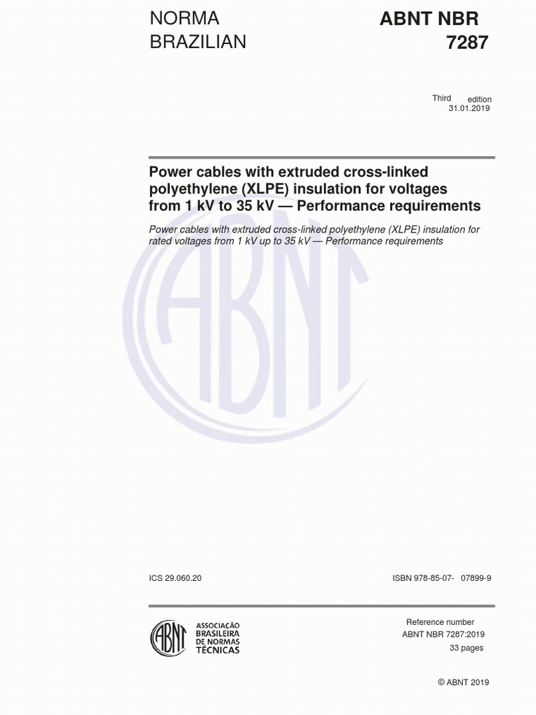 Abnt NBR 7287-2019 English | Download Free PDF | Insulator (Electricity ...