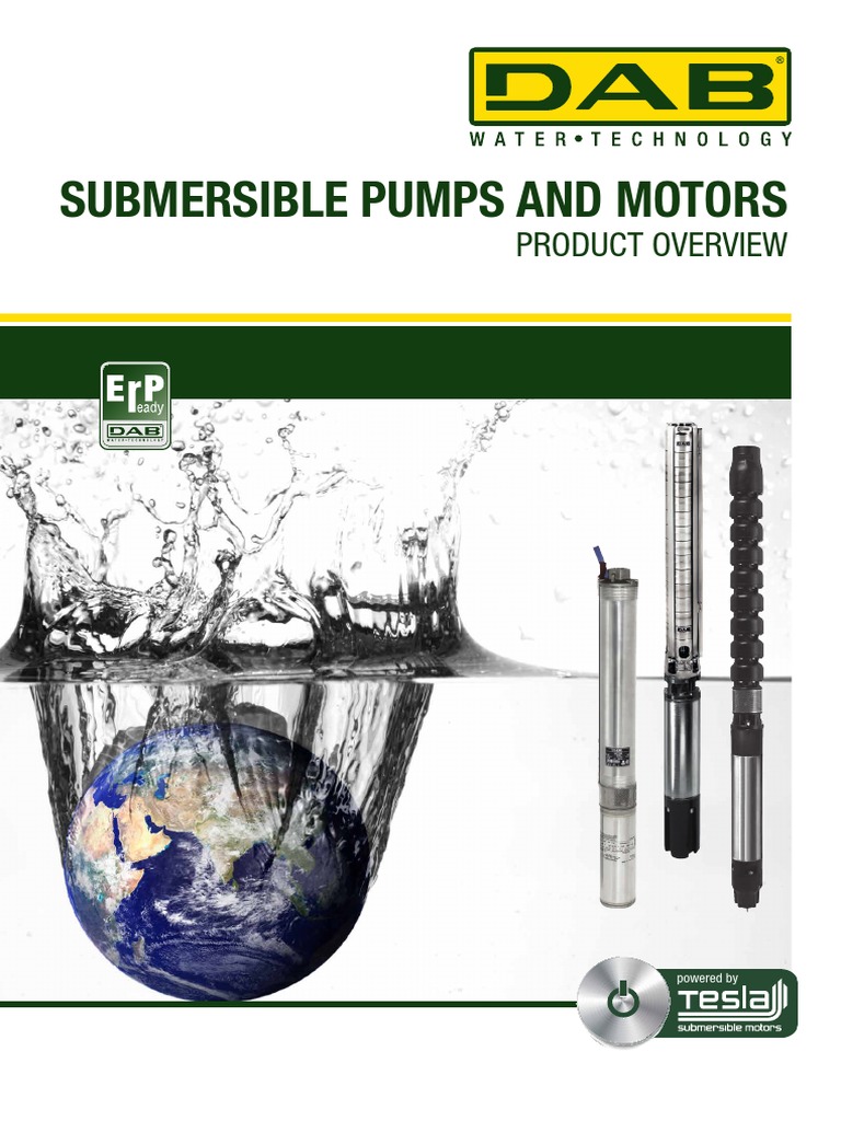 DAB and Tesla Submersible Pumps Overview | PDF | Pump | Building Materials