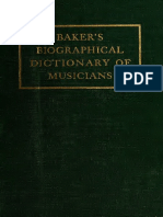 Baker's Dictionary Slonimsky