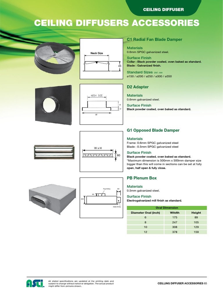 25 C1 - C2 - Ceiling Diffusers Accessories | PDF