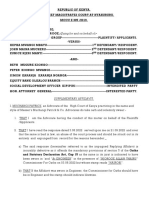 Supplimentary Affidavit - 22.9.22 Bahati Burial