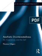 Aesthetic Disinterestedness Art Experience and The Self