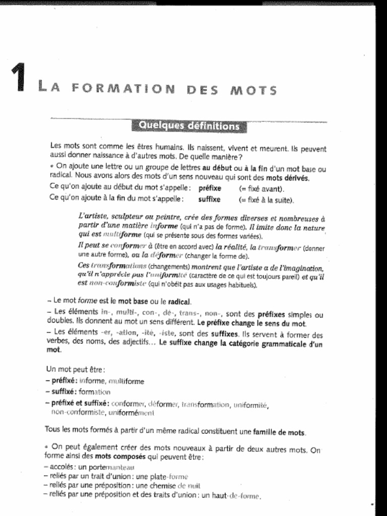 Expliquez Votre Formation Du Mot – GJDJU