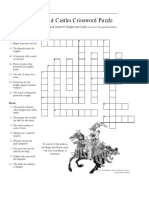 Knights and Castles Crossword Puzzle: Name