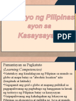 Teritoryo NG Pilipinas Ayon Sa Kasaysayan