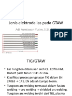 Jenis-Jenis Elektroda Las Pada GTAW