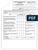 OHSE-CL-09 Housekeeping Checklist