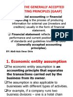 Some of The Generally Accepted Accounting Principles (Gaap)