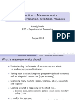 Introduction to Macroeconomics: Measures and Concepts