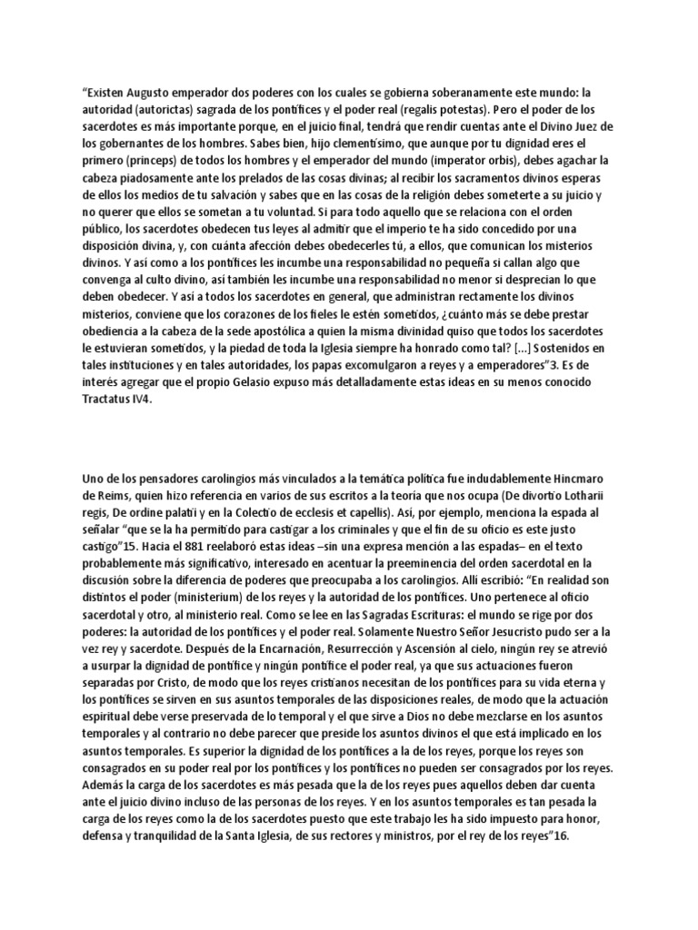 Teoría de Las Dos Espadas PDF Sacerdote Papa