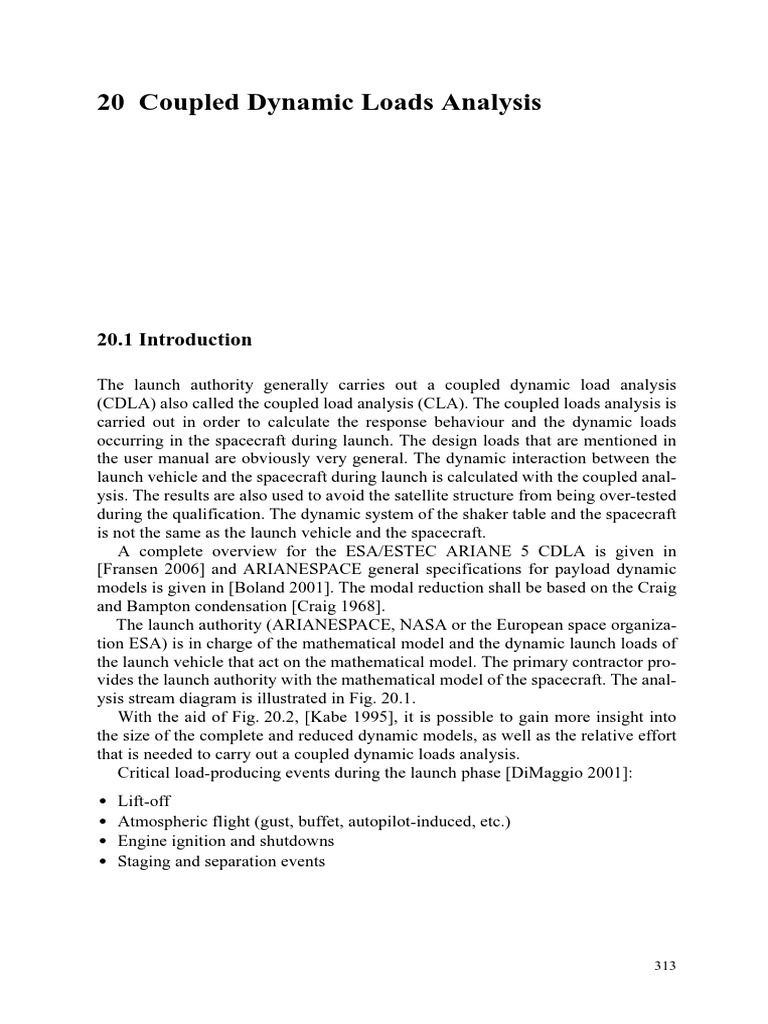 Coupled Dynamic Loads Analysis PDF Matrix (Mathematics) European